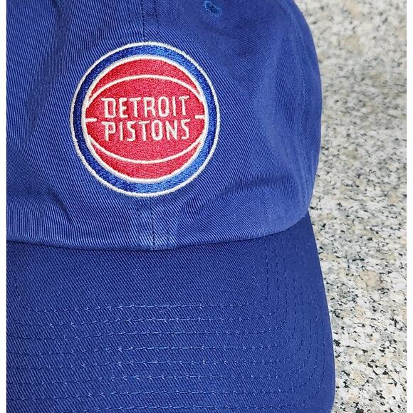 Hat Detroit Pistons '47 Brand One Size Adjustable Blue Cap Basketball Logo - Picture 2 of 8